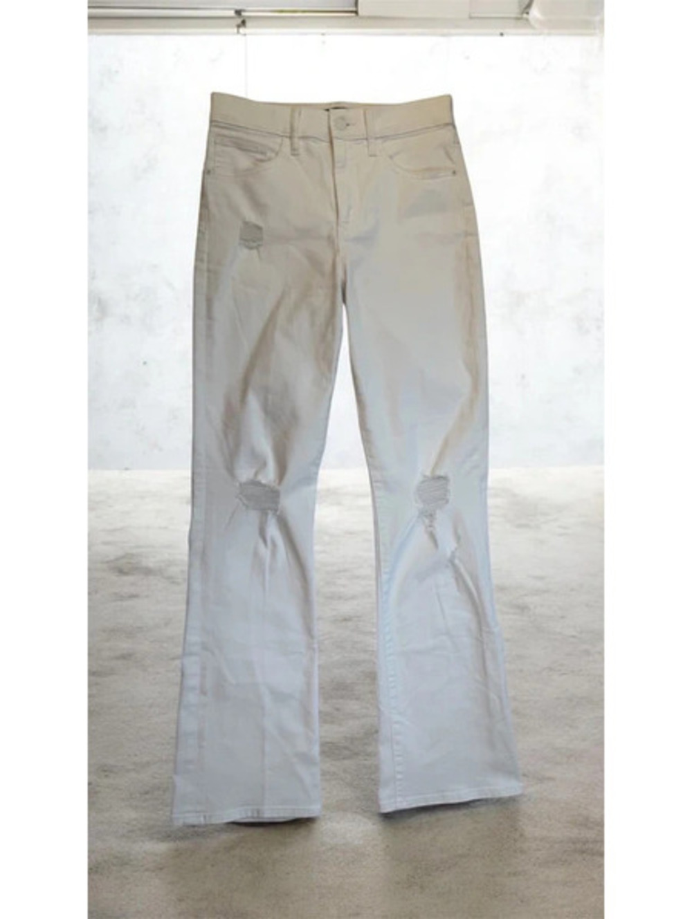 Express '90s Boot High Rise White Jeans Size 4R